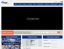 Tablet Screenshot of dekielectronics.com